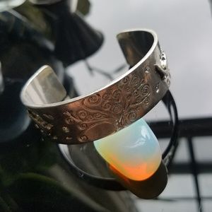 Sterling silver bohemian bracelet